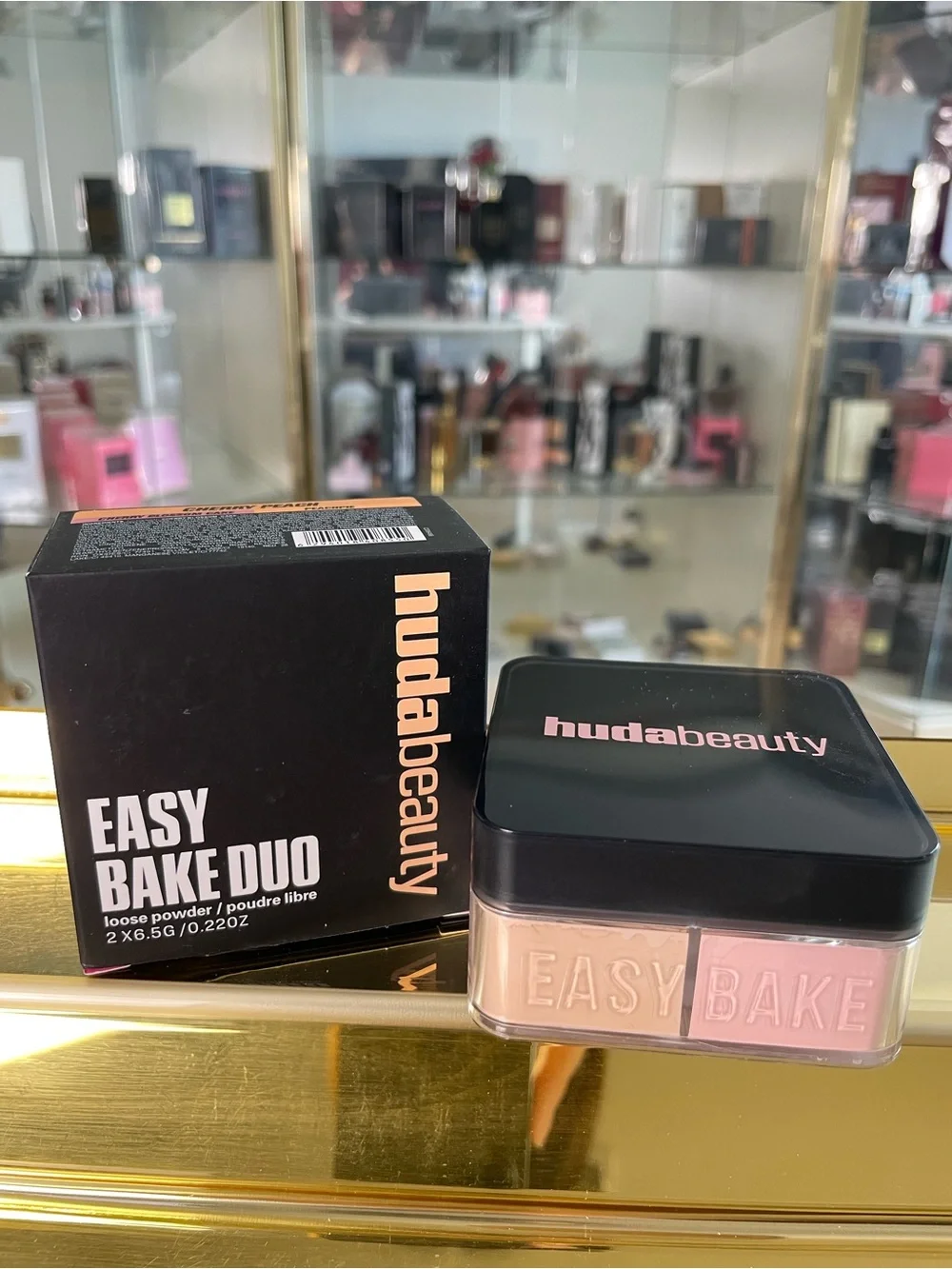 Huda Beauty Easy Bake Duo Loose Powder - Cherry Peach